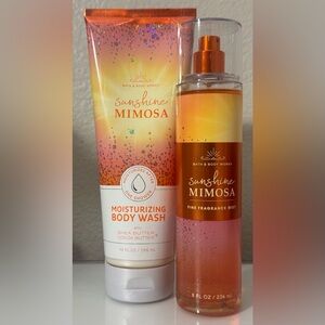 Bath & Body Works Sunshine Mimosa Body Mist and Body Wash